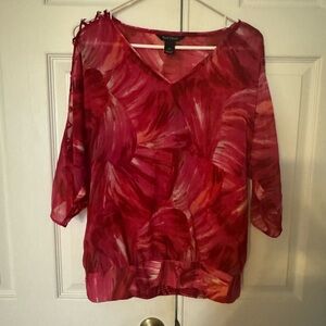 White House Black Market mid length blouse size S